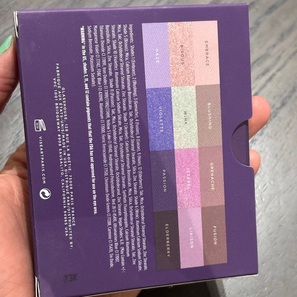 BNIB Viseart Violetta eyeshadow palette - Picture 3 of 4